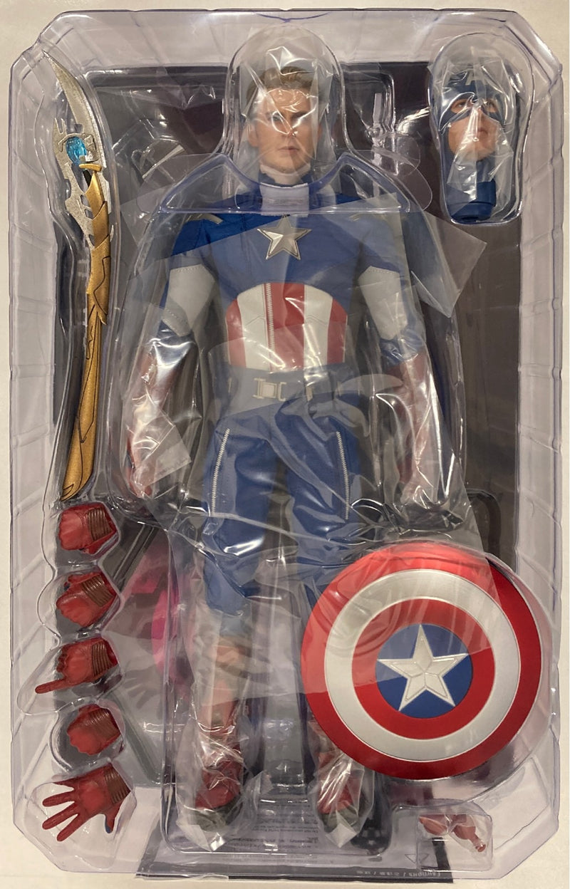 Load image into Gallery viewer, Hot Toys Movie Masterpiece Captain America 2012 Version MMS563 - Used