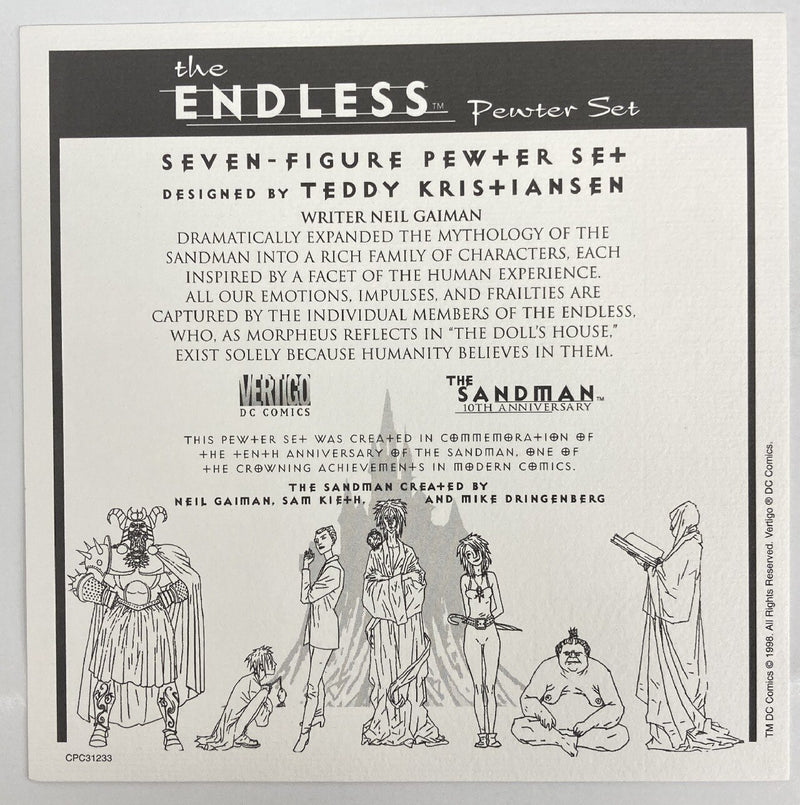 Laden Sie das Bild in Galerie -Viewer, 10th Anniversary The Endless Pewter Set by DC Direct - Used