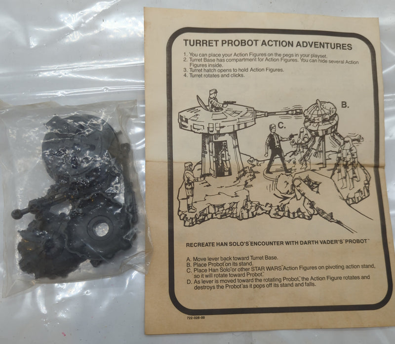 Laden Sie das Bild in Galerie -Viewer, Vintage Kenner Star Wars Turret & Probot Playset for 3.5-Inch Figures - Used