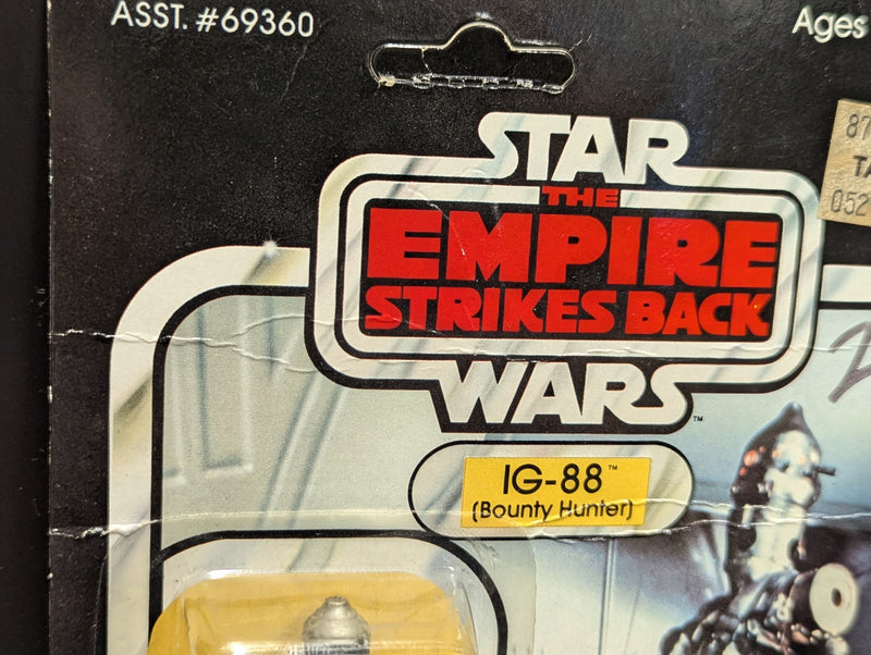 Chargez l'image dans la visionneuse de la galerie, Vintage Kenner Star Wars IG-88 Bounty Hunter 3.5-Inch Figure (41-Back Card) - Used