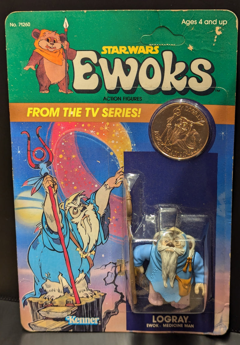 Laden Sie das Bild in Galerie -Viewer, Vintage Kenner Star Wars Ewoks Series Logray - Used