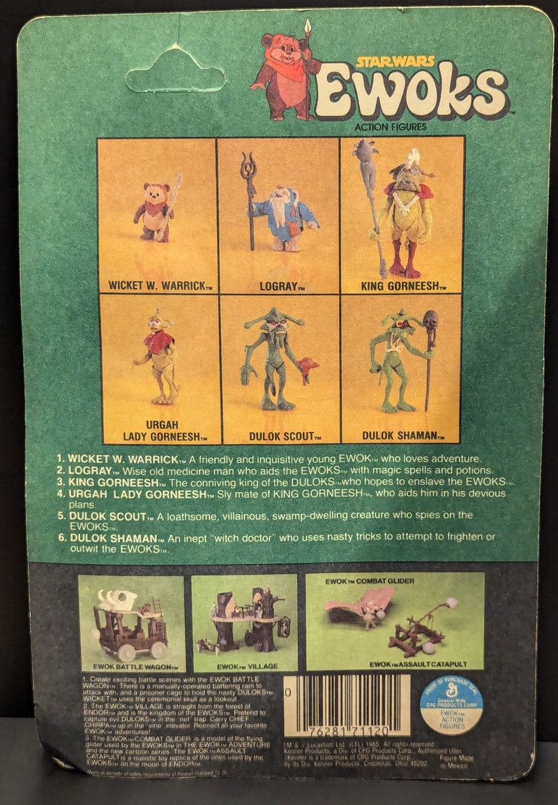 Laden Sie das Bild in Galerie -Viewer, Vintage Kenner Star Wars Ewoks Series Logray - Used