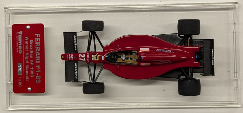 Carica immagine in Galleria Viewer, Tameo 1/43 Ferrari F1-89 Brazilian GP 1989 Winner Nigel Mansell TB004 - Used