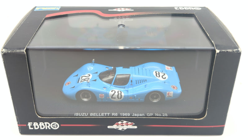 Carica immagine in Galleria Viewer, MMP EBBRO 1/43 Racing Isuzu Bellett R6 1969 Japan GP #28 44208 - Used