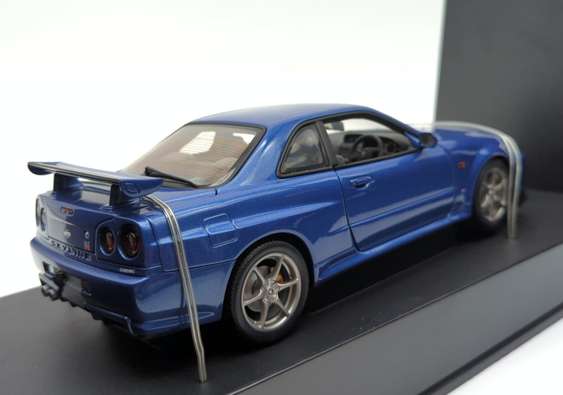 Load image into Gallery viewer, AUTOart Performance 1/18 Nissan Skyline R34 GT-R 1999 Blue 77301 - Used