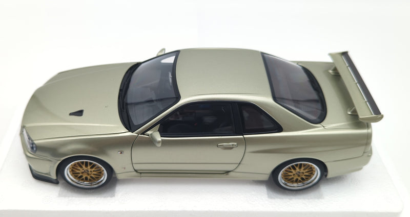 Laden Sie das Bild in Galerie -Viewer, AUTOart 1/18 Nissan Skyline GT-R R34 V-spec II Nur BBS LM Wheel Millennium Jade - Used