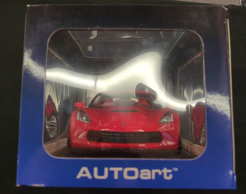 Cargue la imagen en el visor de la galería, AUTOart Composite 1/18 Chevrolet Corvette C7 Z06 Torch Red 71262 - Used