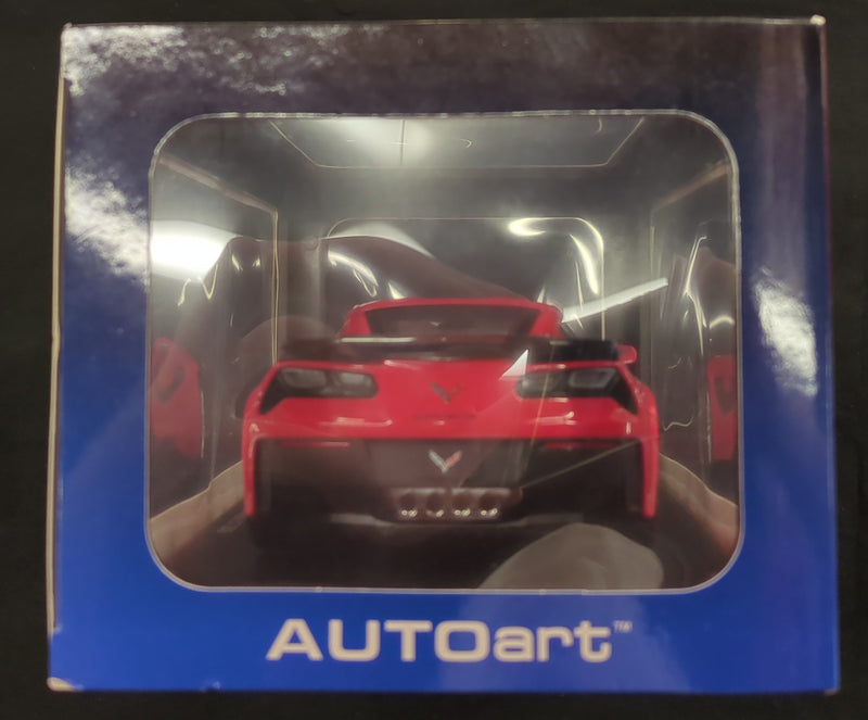 Cargue la imagen en el visor de la galería, AUTOart Composite 1/18 Chevrolet Corvette C7 Z06 Torch Red 71262 - Used