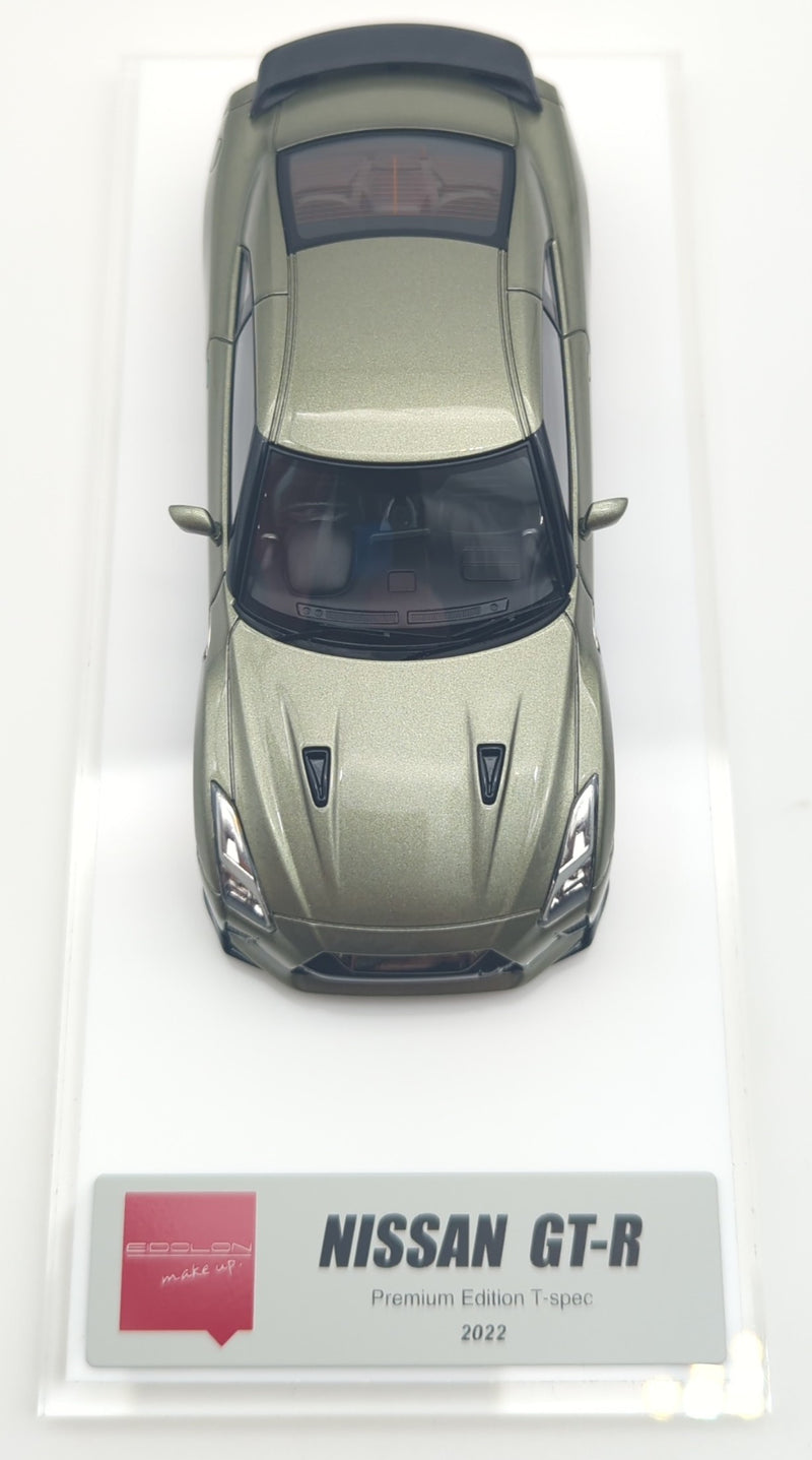 Carica immagine in Galleria Viewer, Make Up Eidolon 1/43 Nissan GT-R Premium Edition T-spec 2022 Millennium Jade - Used