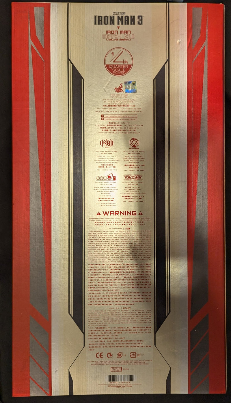 Load image into Gallery viewer, Hot Toys 1/4 Quarter Scale Iron Man Mark XLII (42) Special Edition QS008 - Used