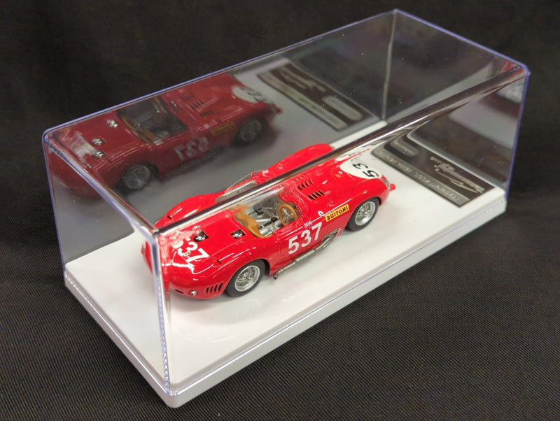 Carica immagine in Galleria Viewer, Tecnomodel 1/43 Mythos Maserati 450S 1957 #537 Mille Miglia Driver Moss Jenkins - Used