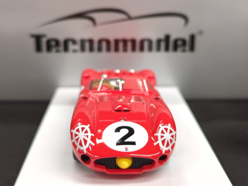 Carica immagine in Galleria Viewer, Tecnomodel 1/43 Mythos Maserati 450S 1957 #2 Le Mans Driver Behra Simon - Used