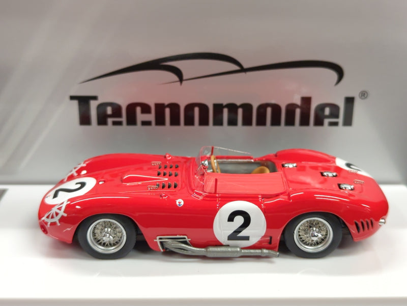 Carica immagine in Galleria Viewer, Tecnomodel 1/43 Mythos Maserati 450S 1957 #2 Le Mans Driver Behra Simon - Used