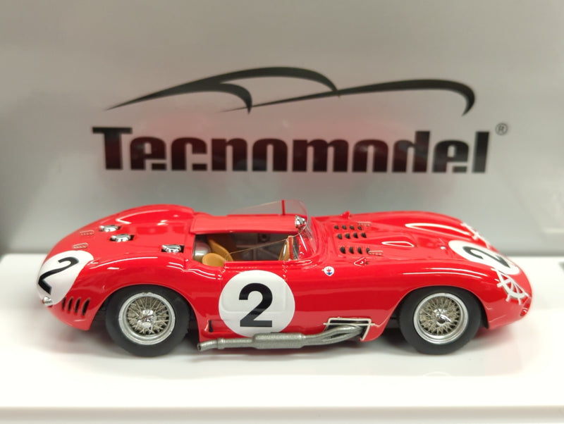 Carica immagine in Galleria Viewer, Tecnomodel 1/43 Mythos Maserati 450S 1957 #2 Le Mans Driver Behra Simon - Used