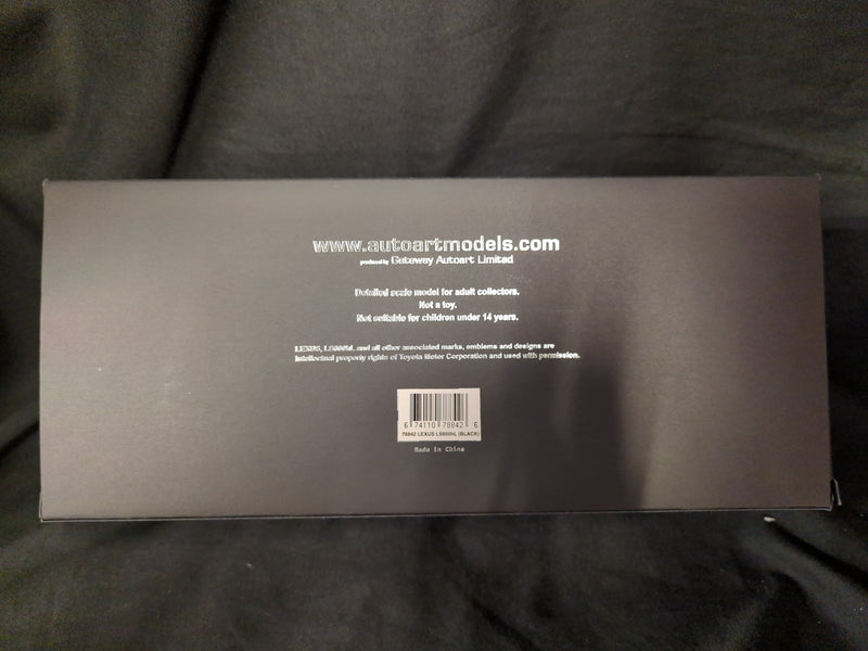 Load image into Gallery viewer, AUTOart Signature 1/18 Lexus LS600hL Black 78842 - Used
