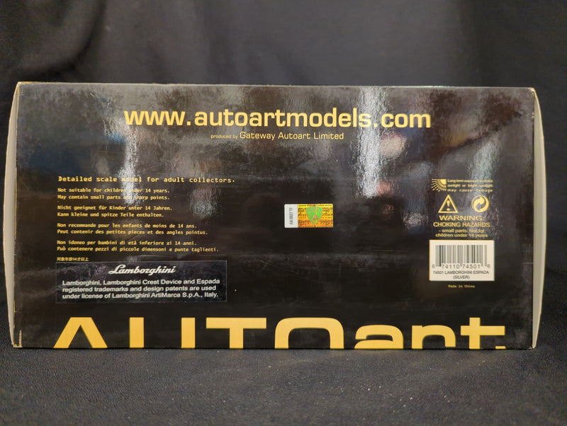 Load image into Gallery viewer, AUTOart Millennium 1/18 Lamborghini Espada Silver 74051 - Used