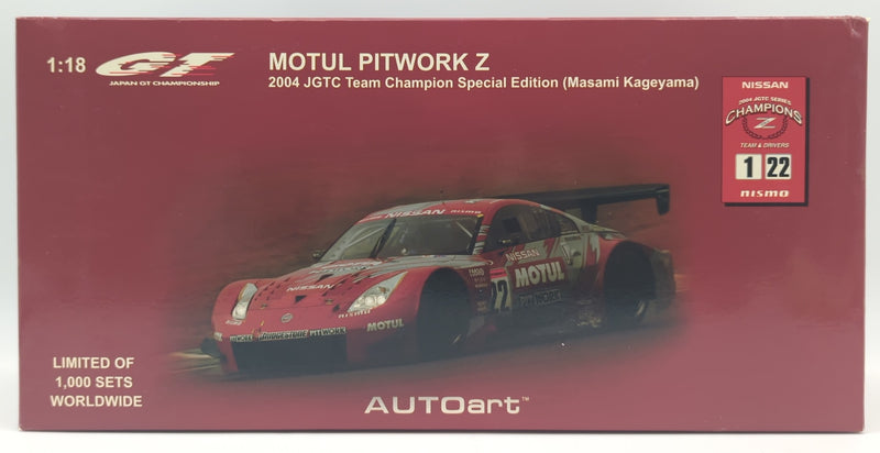 Laden Sie das Bild in Galerie -Viewer, AUTOart 1/18 Motul Pitwork Z #22 2004 JGTC Team Champion Special Edition - Used