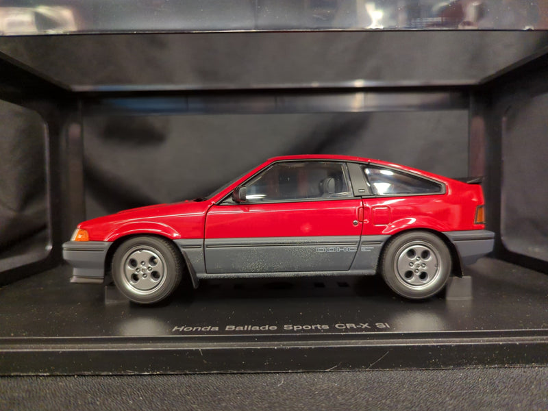 Load image into Gallery viewer, AUTOart Millennium 1/18 Honda Ballade Sports CR-X SI Red Gray 73262 - Used