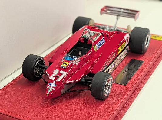 BBR 1/18 Ferrari 126C2 San Marino GP 1982 G. Villeneuve #27 P1894B - Used