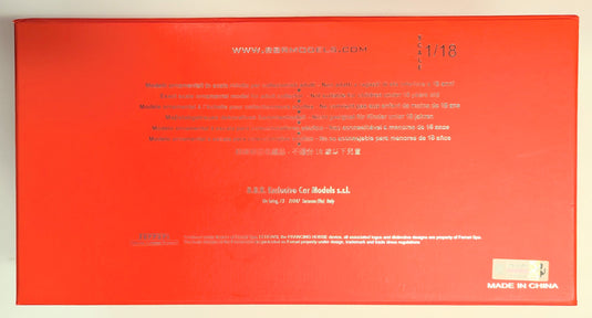 BBR 1/18 Ferrari 126C2 San Marino GP 1982 G. Villeneuve #27 P1894B - Used