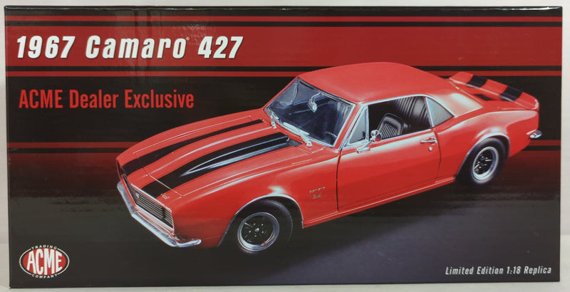 Laden Sie das Bild in Galerie -Viewer, ACME 1/18 Dealer Exclusive 1967 Camaro 427 A1805711 - Used