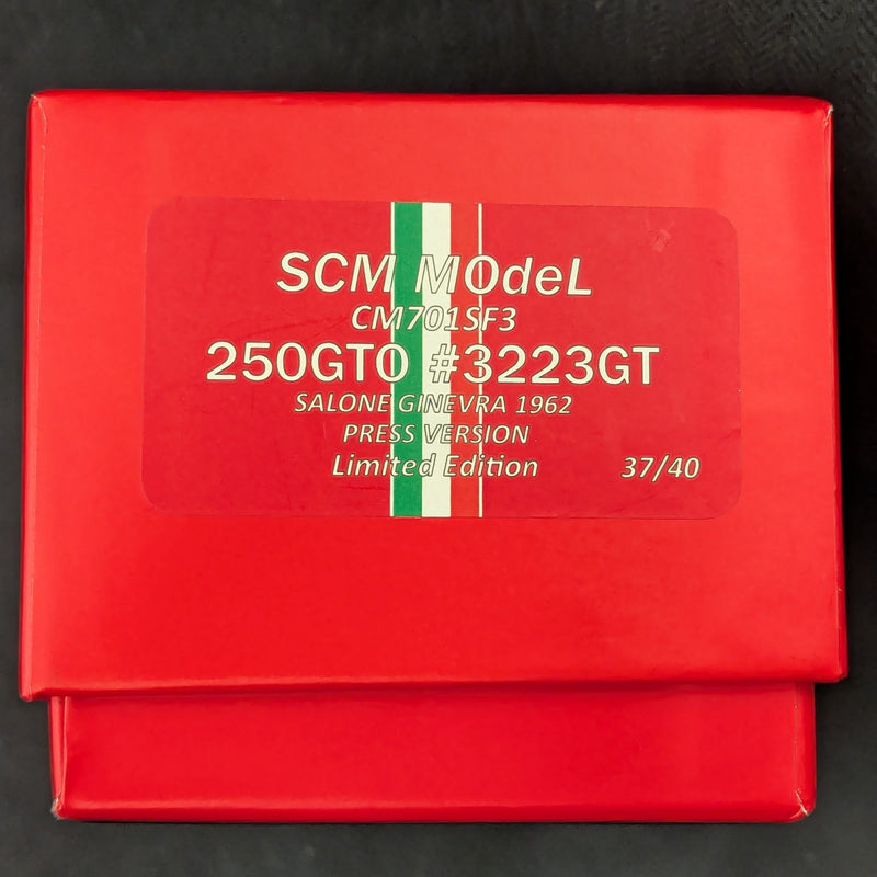 Carica immagine in Galleria Viewer, SCM MODEL 1/43 Ferrari 250 GTO #3223GT Salone Ginevra 1962 Press Version - Used