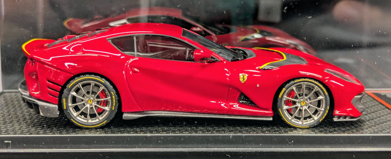 Carica immagine in Galleria Viewer, BBR CONCEPT43 1/43 Ferrari 812 Competizione Rosso Corsa Giallo Stripe - Used