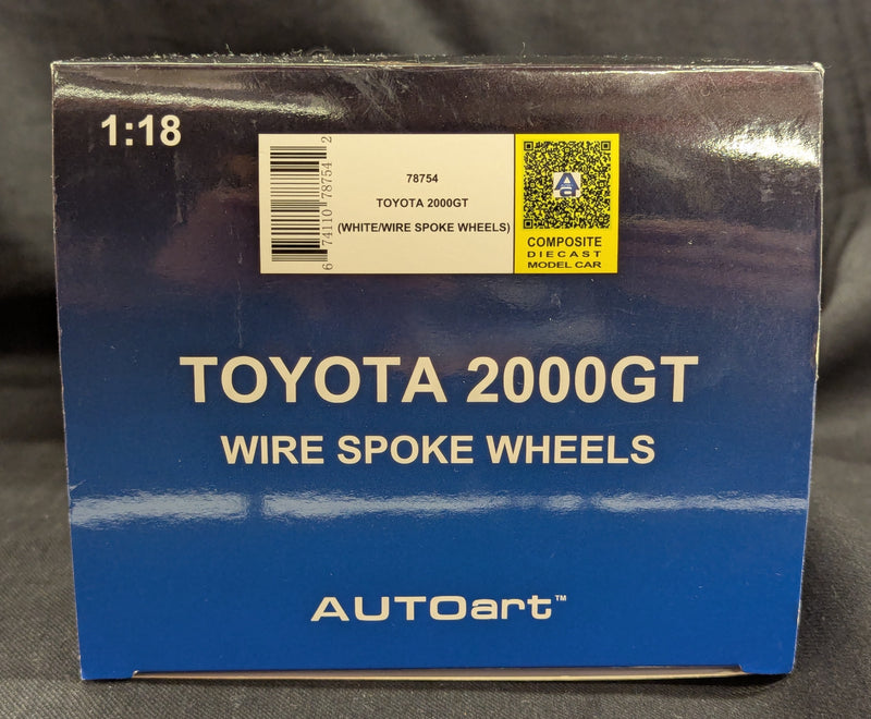 Cargue la imagen en el visor de la galería, AUTOart 1/18 Toyota 2000GT Wire Spoke Wheel Version White 78754 Composite - Used