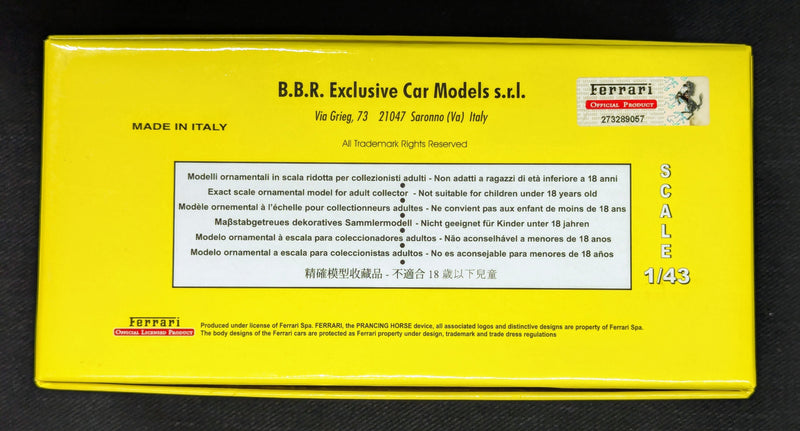 Carica immagine in Galleria Viewer, BBR 1/43 Ferrari 250 GT Lusso S/N 4335 Pininfarina FCA-MEET CAR38B - Used