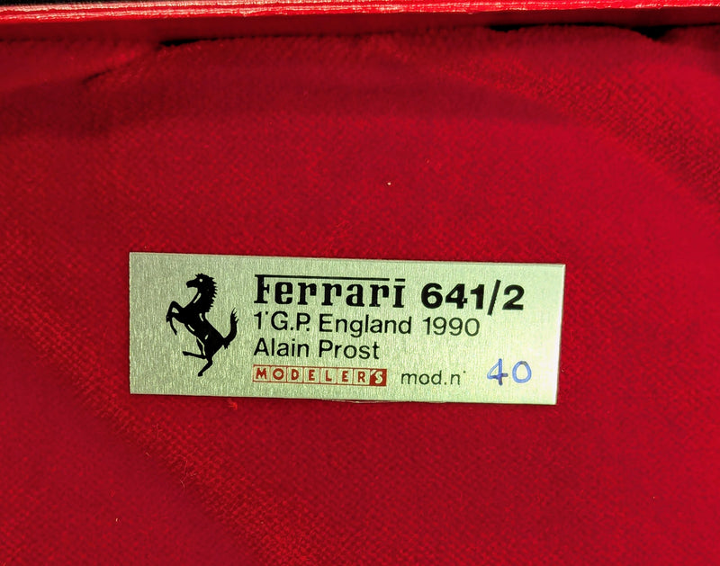 Carica immagine in Galleria Viewer, BBR Metal Kit Completed Modelers 1/43 Ferrari 641/2 England GP 1st Alain Prost - Used