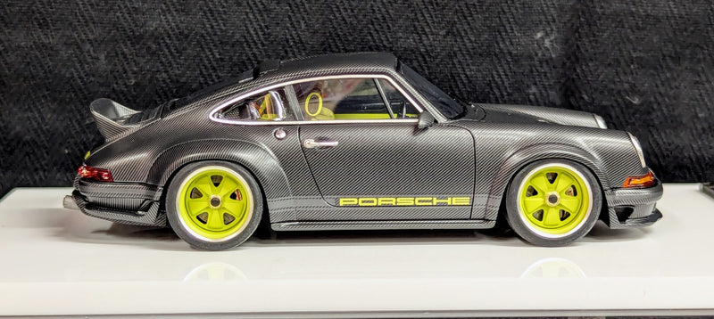 Cargue la imagen en el visor de la galería, Make Up Eidolon 1/43 Singer 911 DLS Matt Visible Carbon - Used