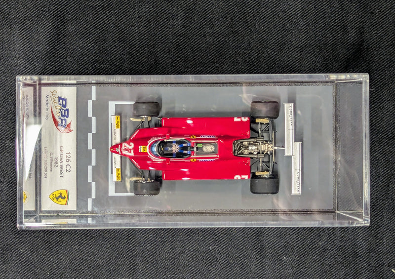 Cargue la imagen en el visor de la galería, BBR 1/43 Ferrari 126 C2 GP USA West 1982 #27 - Used