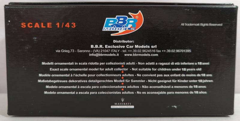 Chargez l'image dans la visionneuse de la galerie, BBR Models 1/43 Maserati Quattroporte 1965 Dark Blue - Used