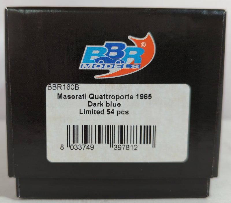 Chargez l'image dans la visionneuse de la galerie, BBR Models 1/43 Maserati Quattroporte 1965 Dark Blue - Used
