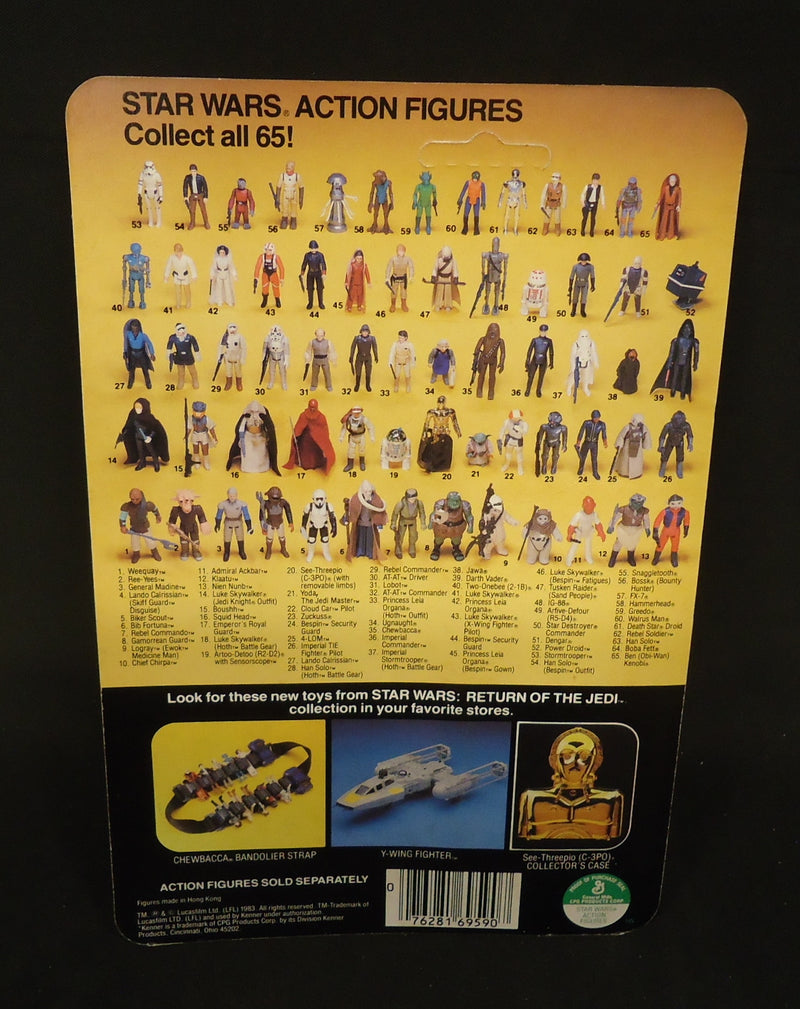 Carica immagine in Galleria Viewer, Vintage Kenner Star Wars Squid Head 3.5-Inch Action Figure (65-Back Card B) - Used