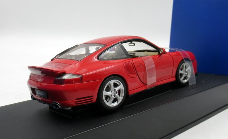 Load image into Gallery viewer, AUTOart Performance 1/18 Porsche 911 Turbo Red 77831 - Used
