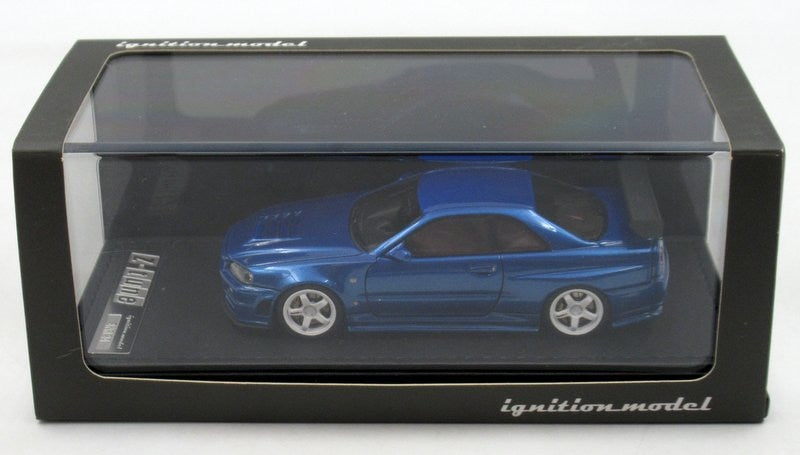 Carica immagine in Galleria Viewer, ignition model 1/43 Nismo R34 GT-R Z-tune Bayside Blue IG0791 - Used