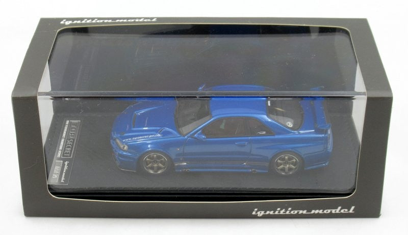 Carica immagine in Galleria Viewer, ignition model 1/43 Top Secret GT-R (BNR34) Blue IG1478 - Used