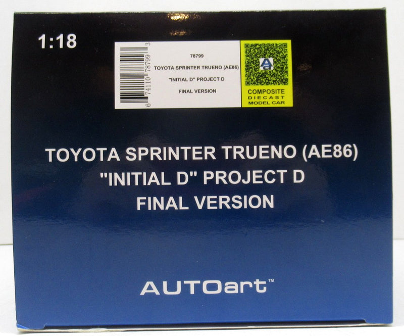 Cargue la imagen en el visor de la galería, AUTOart 1/18 Toyota Sprinter Trueno (AE86) Project D Final Version 78799 - Used