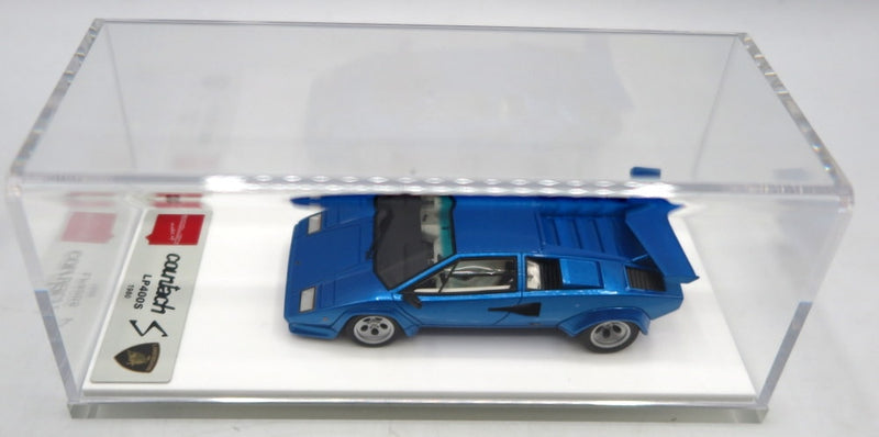 Laden Sie das Bild in Galerie -Viewer, Make Up Eidolon 1/43 Lamborghini Countach LP400S 1980 Metallic Blue EM432F - Used