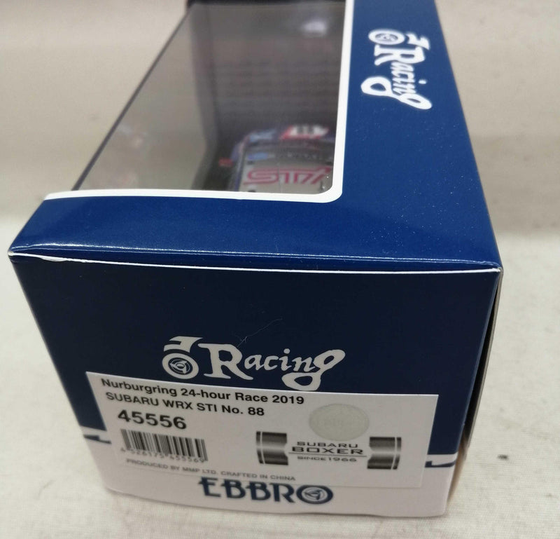 Laden Sie das Bild in Galerie -Viewer, EBBRO Nurburgring 24H 2019 1/43 Subaru WRX STI 1/43 Scale Model Car– Used