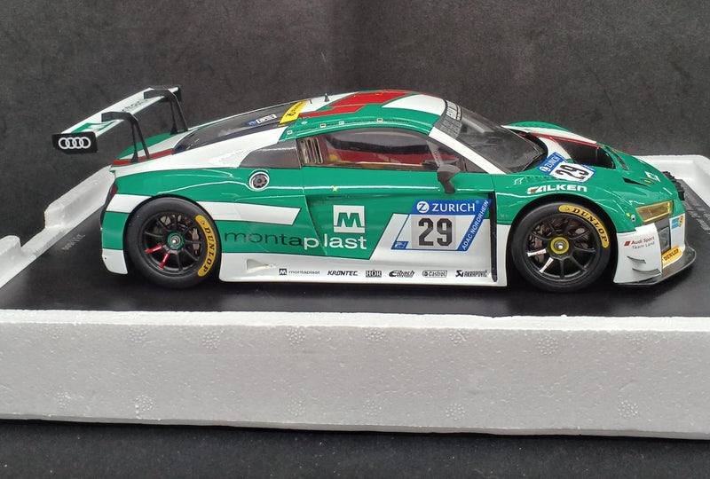 Laden Sie das Bild in Galerie -Viewer, SPARK Nurburgring 24h Race 2017 Audi R8 LMS 1/18 Scale Car– Used