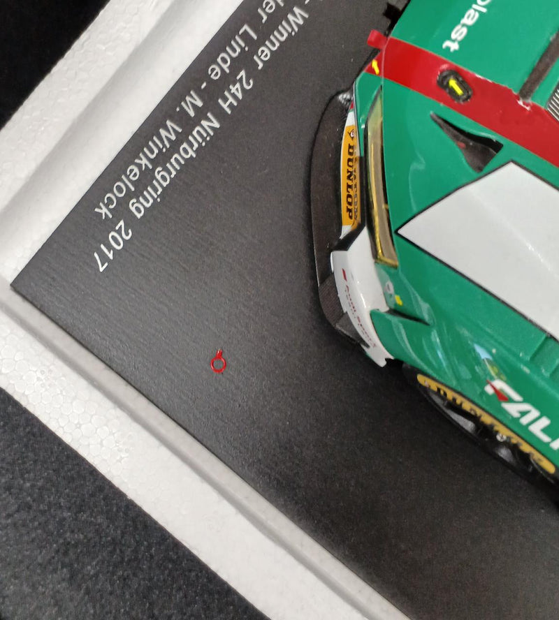 Laden Sie das Bild in Galerie -Viewer, SPARK Nurburgring 24h Race 2017 Audi R8 LMS 1/18 Scale Car– Used