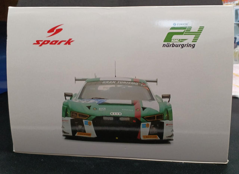 Laden Sie das Bild in Galerie -Viewer, SPARK Nurburgring 24h Race 2017 Audi R8 LMS 1/18 Scale Car– Used