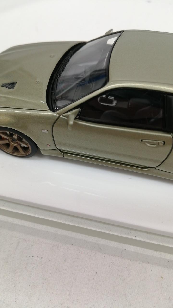 Cargue la imagen en el visor de la galería, MAKE UP GT-R (BNR34) V-SPEC II NUR 2002 TE37 Wheels 1/43 Diecast– Used