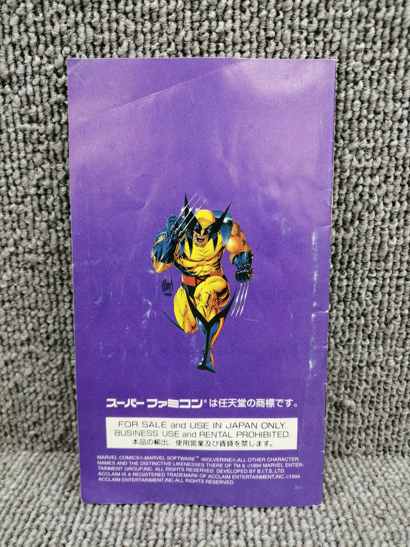 Laden Sie das Bild in Galerie -Viewer, ACCLAIM Wolverine Super Famicom (SFC) soft Japanese Version -Used