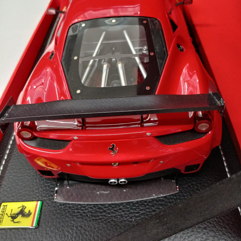 Load image into Gallery viewer, BBR Ferrari 458 Italia GT2 Race Red #322 1/18 Scale Car– Used