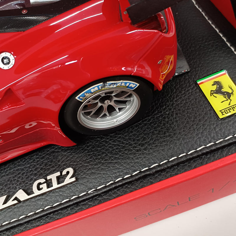 Load image into Gallery viewer, BBR Ferrari 458 Italia GT2 Race Red #322 1/18 Scale Car– Used