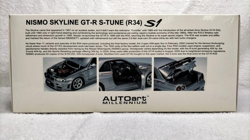 Load image into Gallery viewer, AUTOART R34 S-TUNE 1/18 Scale Model Car– Used