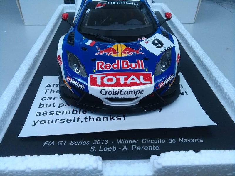 Laden Sie das Bild in Galerie -Viewer, SPARK McLaren MP4-12C GT TOUR 2013 #9 1/18 Scale Car– Used